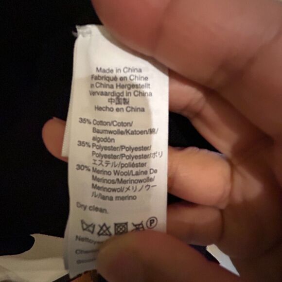 J. Crew Juliette Collarless Sweater Blazer Womens Medium Black Wool Blend - Picture 6 of 7